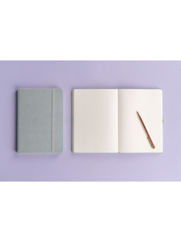 NOTIQUE NOTIQUE Бележки Балакрон, сребрист, на точки, 15 x 21 cm