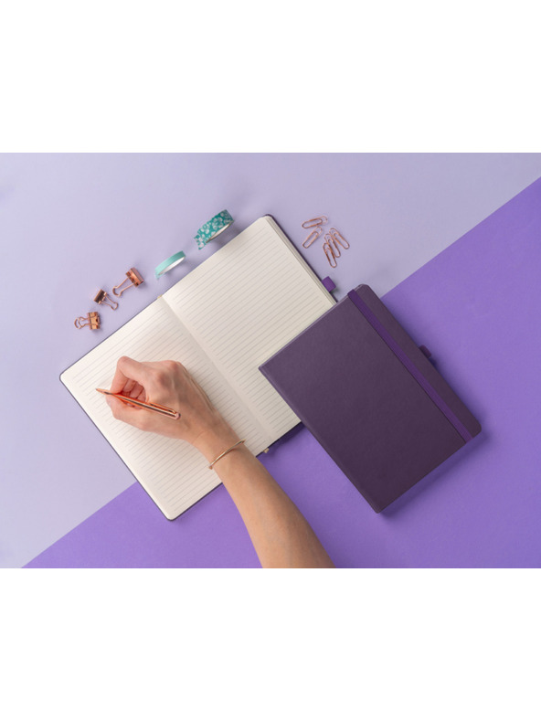 NOTIQUE NOTIQUE Бележки Aprint Neo, лилаво, с линии, 15 x 21 cm