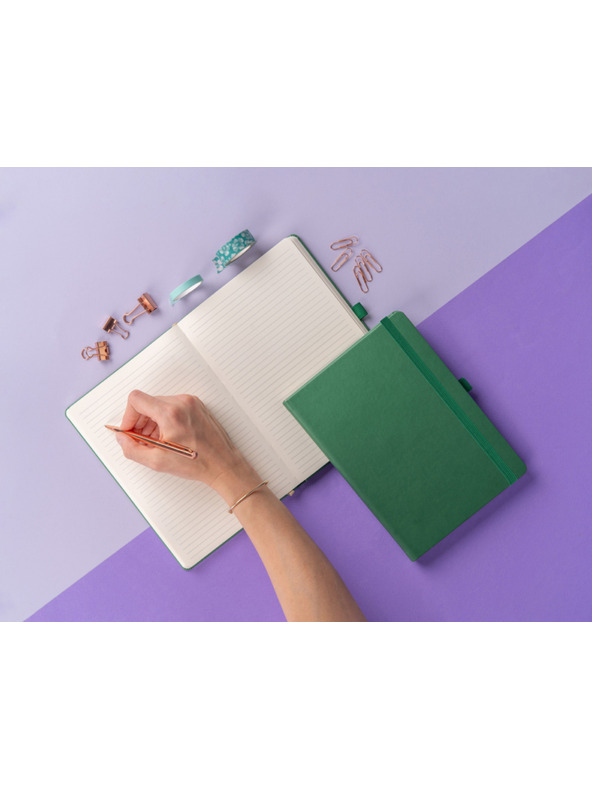 NOTIQUE NOTIQUE Бележки Aprint, зелени, с подплата, 15 x 21 cm