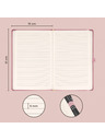 NOTIQUE NOTIQUE Бележки Aprint Neo, розови, с подплата, 15 x 21 cm
