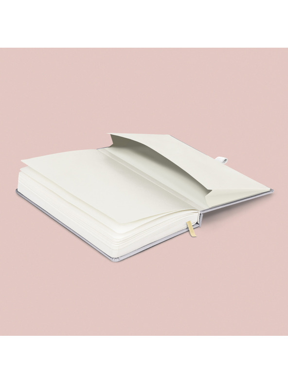 NOTIQUE NOTIQUE Бележки, балакрум, сребрист, с подплата, 15 x 21 cm