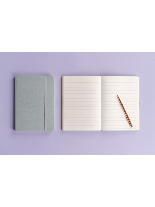 NOTIQUE NOTIQUE Бележки, балакрум, сребрист, с подплата, 15 x 21 cm