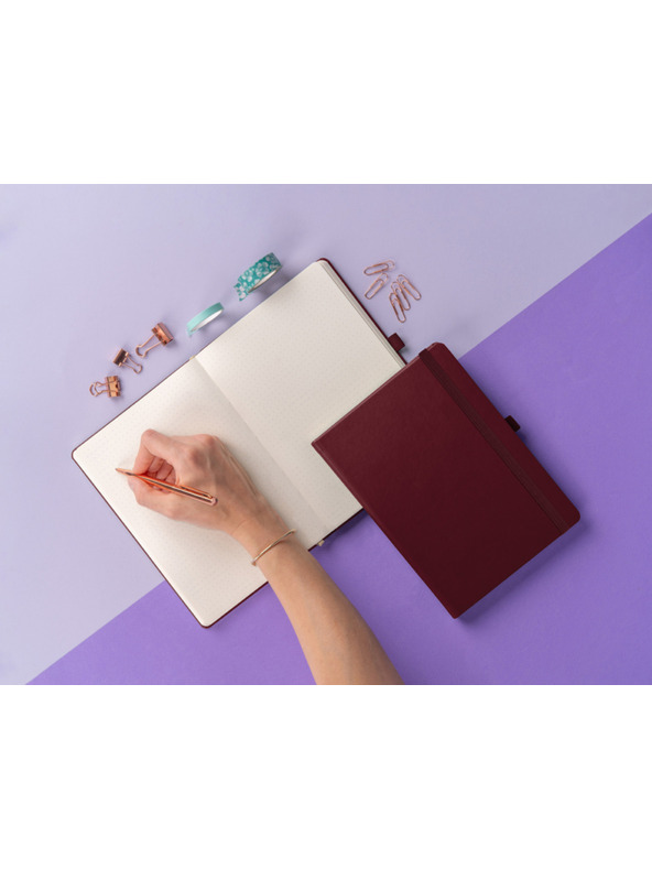 NOTIQUE Балакрут NOTIQUE Notes, бордо, с точки, 15 x 21 cm