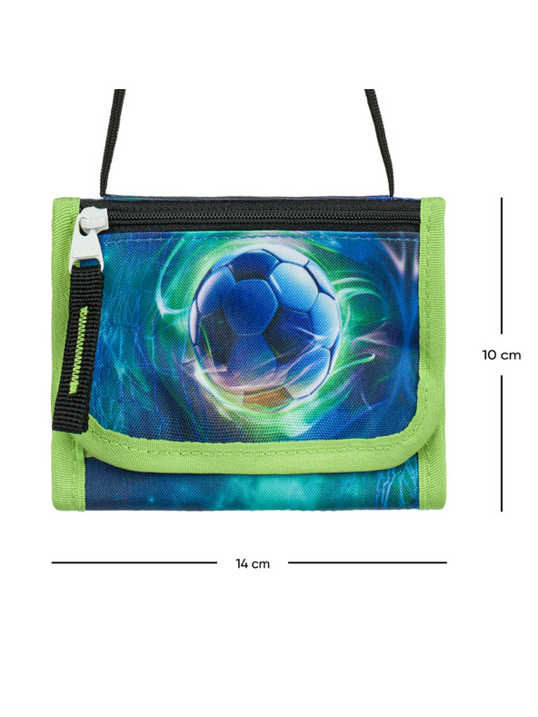 BAAGL  Син портфейл за врата Футболна топка Baagl