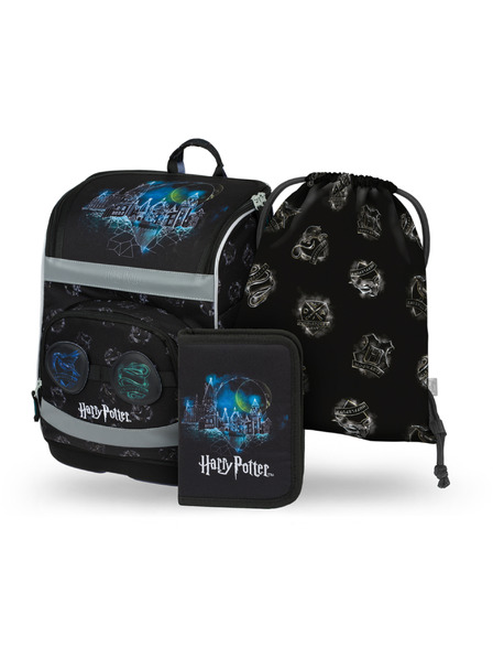 BAAGL  BAAGL КОМПЛЕКТ 3 Zippy plus Хогуортс: ученическа чанта, моливник, торбичка