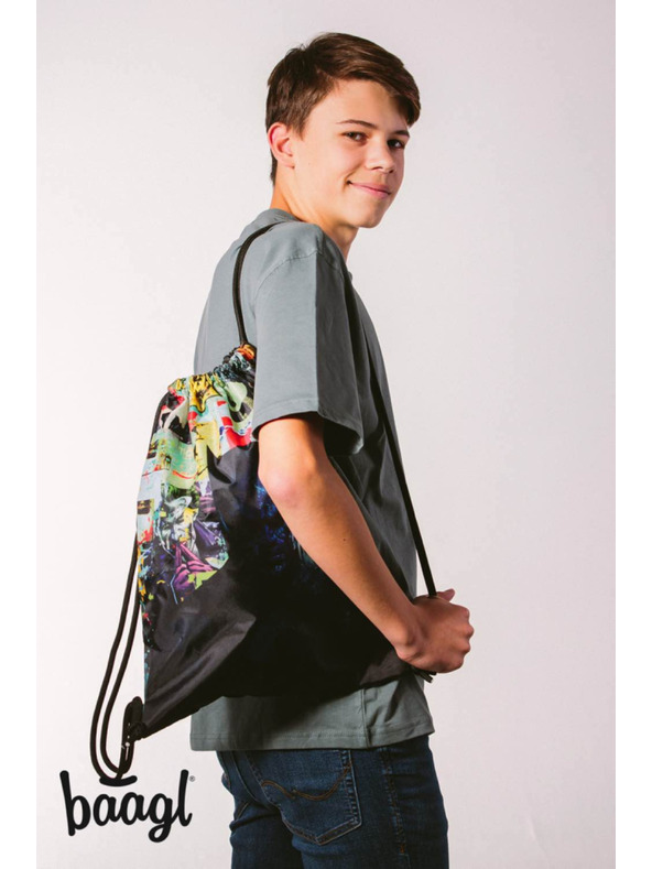 BAAGL  BAAGL 3 КОМПЛЕКТ Скейт Batman Comics: раница, несесер, торба