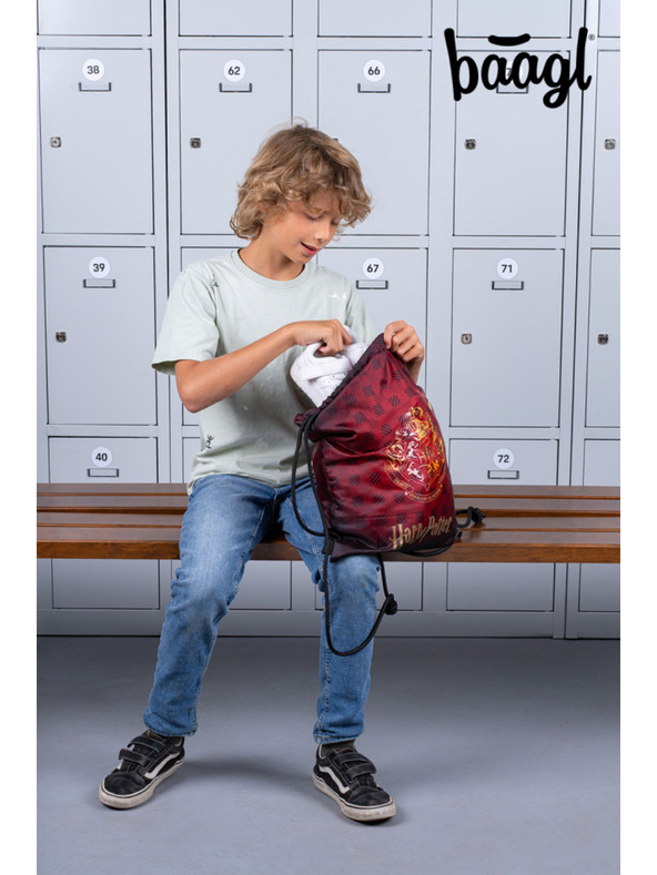 BAAGL  BAAGL КОМПЛЕКТ 3 Skate Harry Potter Хогуортс бордо: раница, моливник, торбичка