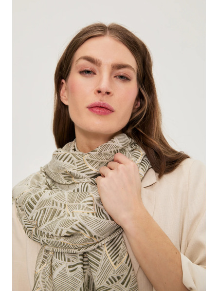 Moodo Щампован шал в маслинено Moodo