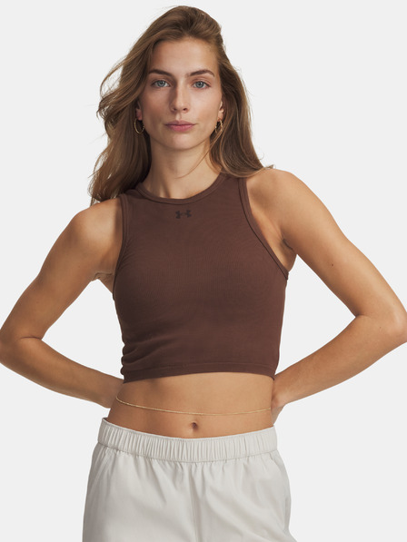 Under Armour Дамски потник Under Armour Seamless Cotton Hand Tank-BRN
