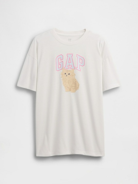 GAP Детска oversize пижамна тениска с лого GAP