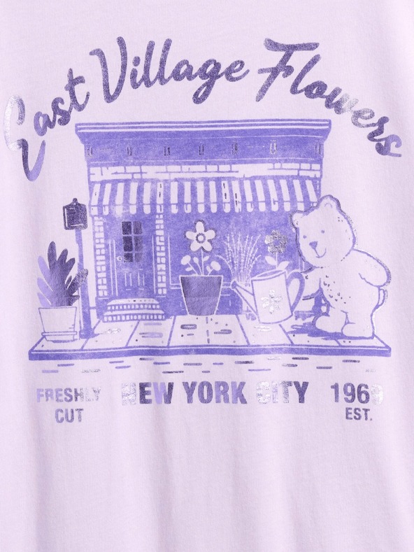 GAP Бебешка тениска с щампа Gap