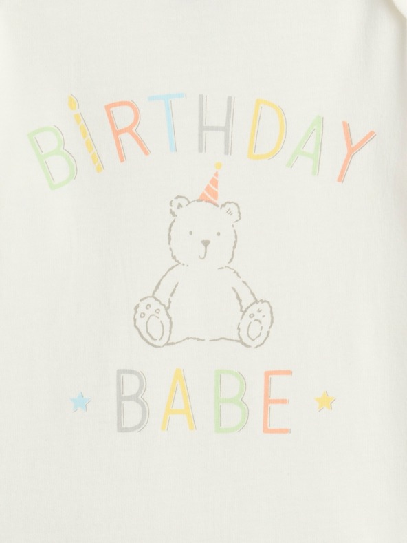 GAP Бебешко боди с принт GAP