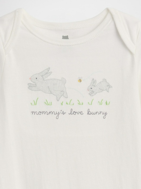 GAP Бебешко боди с лого Gap