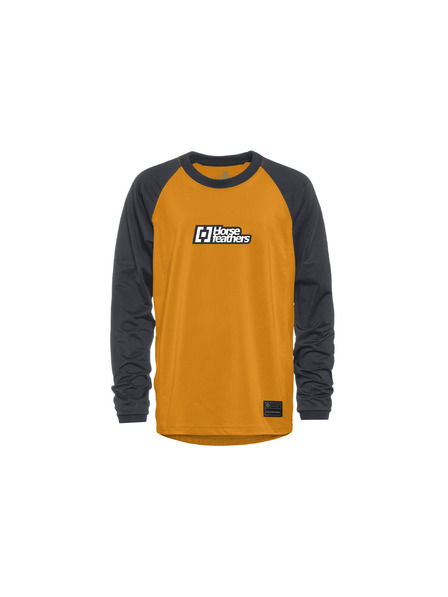 Horsefeathers Детски велосипедна риза Spike LS - слънчоглед/индиго