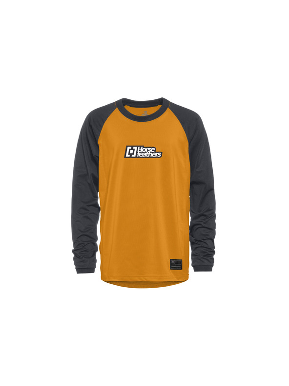 Horsefeathers Детски велосипедна риза Spike LS - слънчоглед/индиго