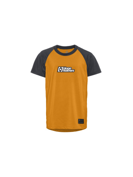 Horsefeathers Детски велосипеден джърси Spike - sunflower/indigo