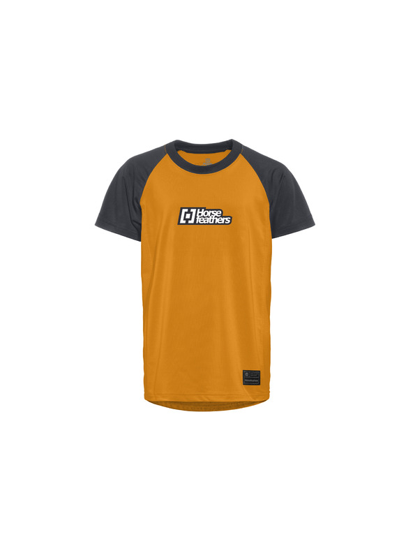 Horsefeathers Детски велосипеден джърси Spike - sunflower/indigo