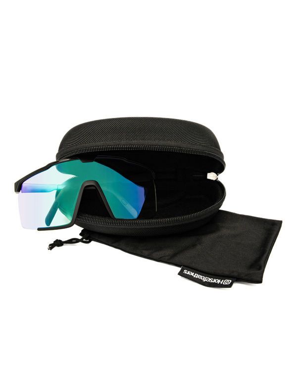 Horsefeathers Фотохромни очила Proton - matt black/mirror green