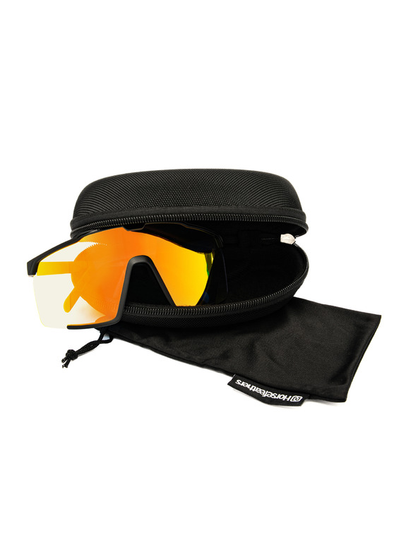 Horsefeathers Фотохромни очила Proton - matt black/mirror red