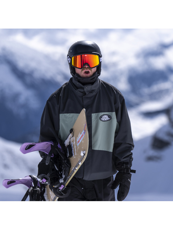 Horsefeathers Сноуборд очила Huck - black/mirror red