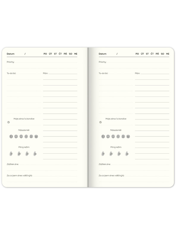 ELLA & MAX Неозначена планер Note to self, 5 минути дневно, 13 × 21 см