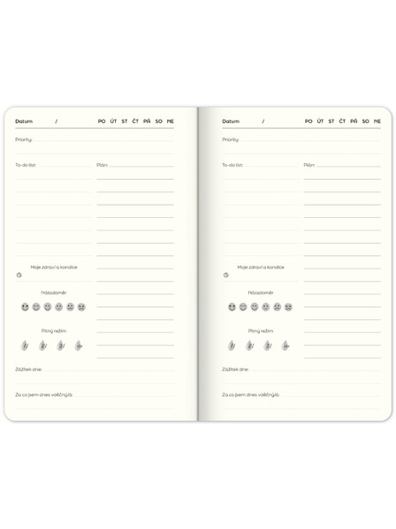 ELLA & MAX Неозначена планер Note to self, 5 минути дневно, 13 × 21 см