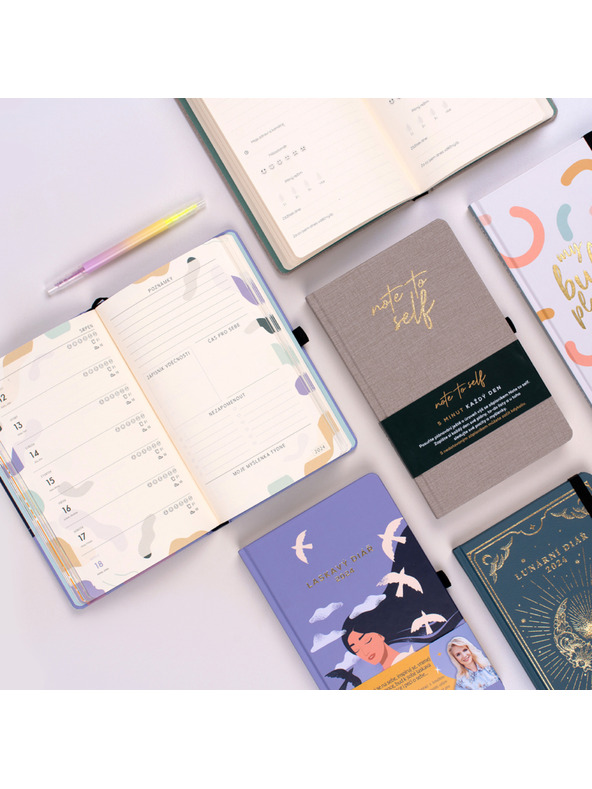 ELLA & MAX Неозначена планер Note to self, 5 минути дневно, 13 × 21 см