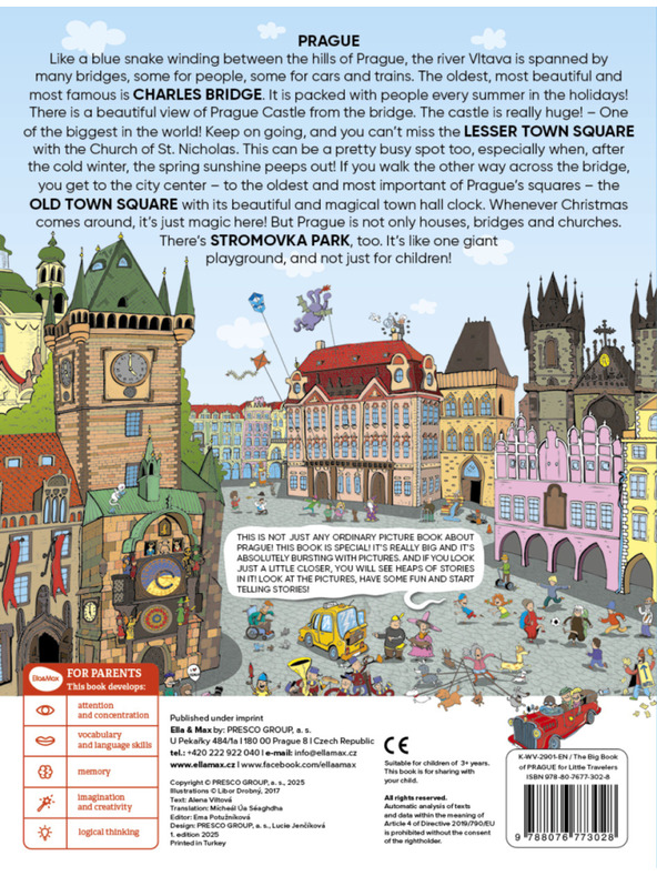 ELLA & MAX Little Travellers – The Big Book PRAGUE