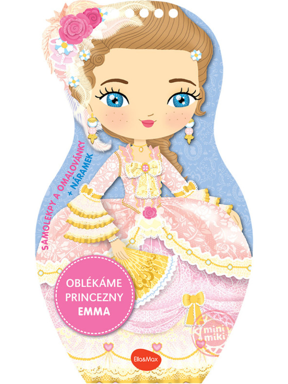 ELLA & MAX Облекли кукли ПРИНЦЕСА ЕМА – Оцветяванки