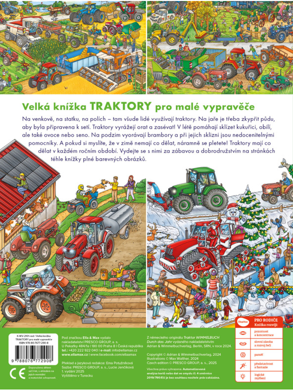 ELLA & MAX Голямата книжка ТРАКТОРИТЕ за малките разказвачи