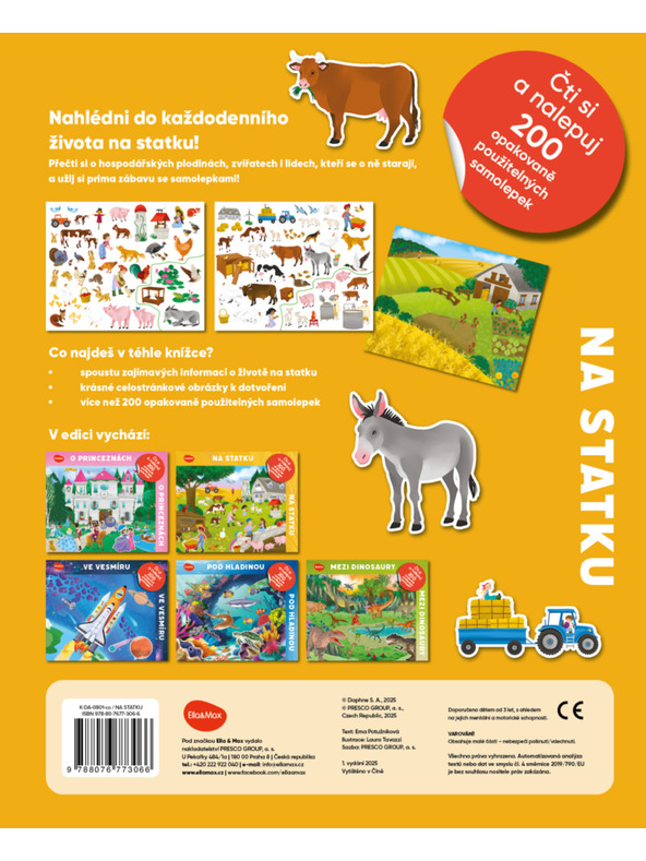 ELLA & MAX Чети и лепи – НА ФЕРМАТА, книга със стикери