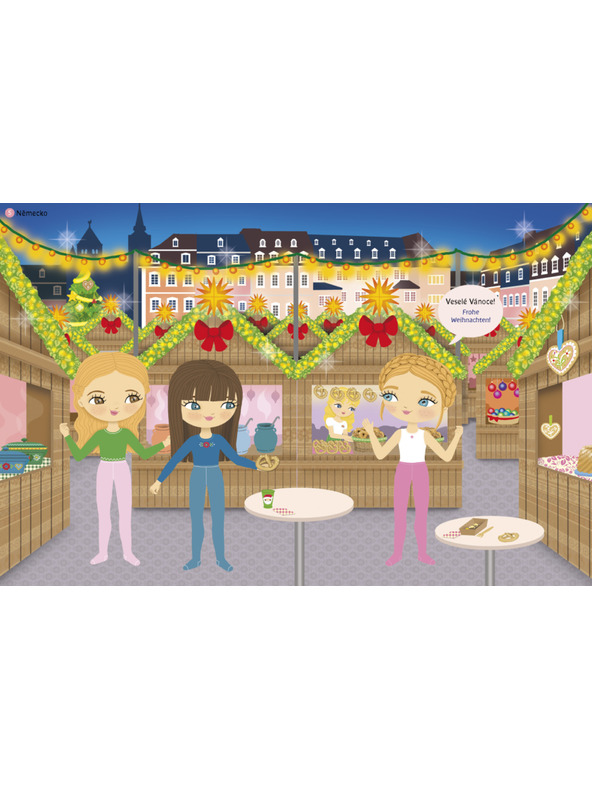 ELLA & MAX Облекла от целия свят КОЛЕДА ─ Книга със стикери