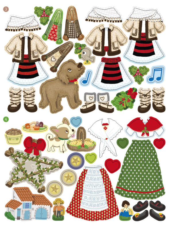 ELLA & MAX Облекла от целия свят КОЛЕДА ─ Книга със стикери