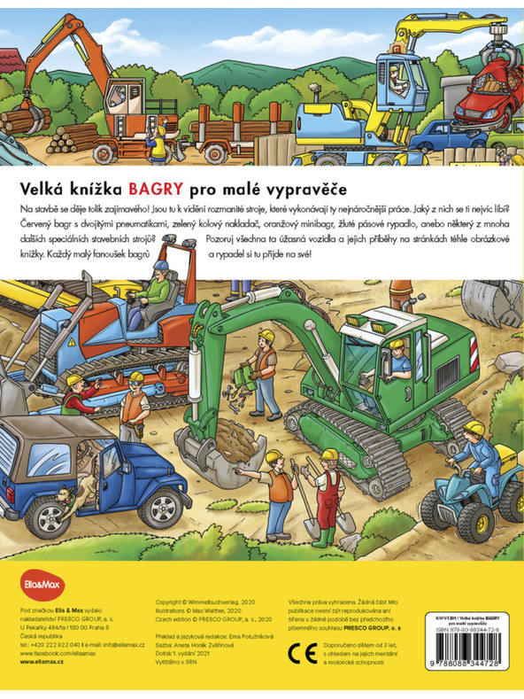 ELLA & MAX Голяма книга БУЛДОЗЕРИ за малки разказвачи