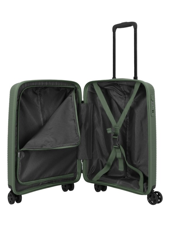 Travelite Пътен куфар Travelite Air Stripe S Green