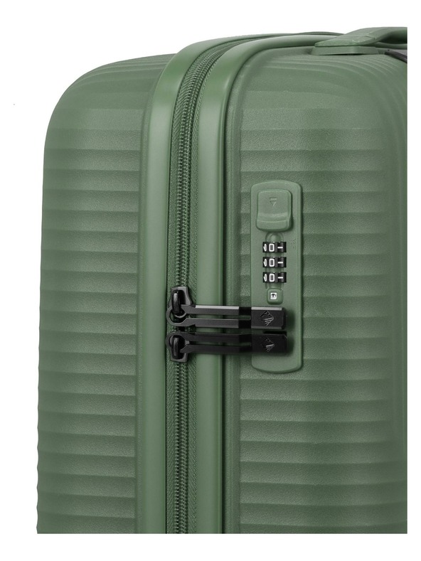 Travelite Пътен куфар Travelite Air Stripe S Green