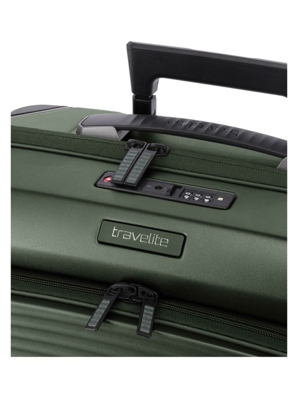Travelite Пътен куфар Travelite Millennium S Front pocket Pine Green