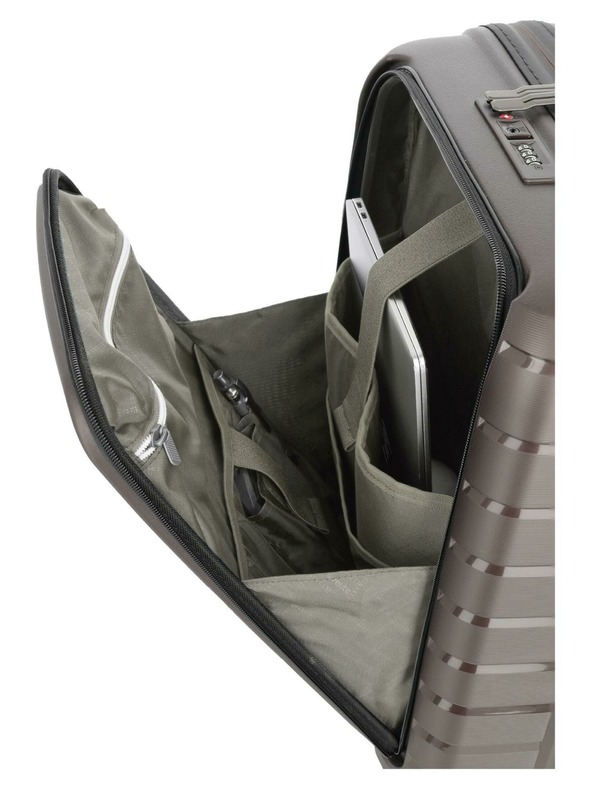 Travelite Пътен куфар Travelite Air Base 4w S Front pocket Coffee