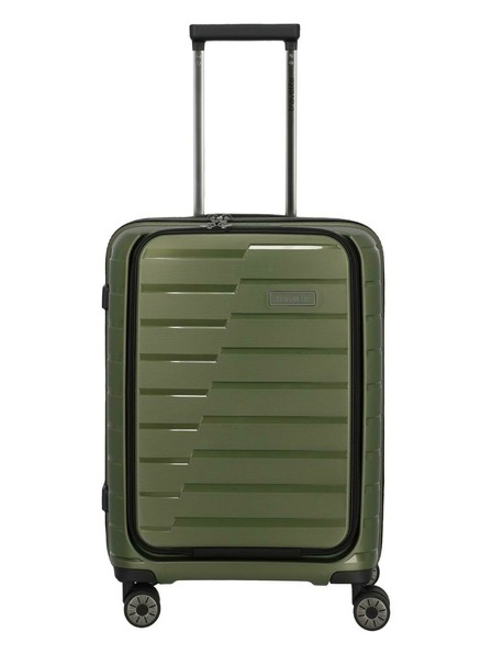 Travelite Пътен куфар Travelite Air Base 4w S Front pocket Olive