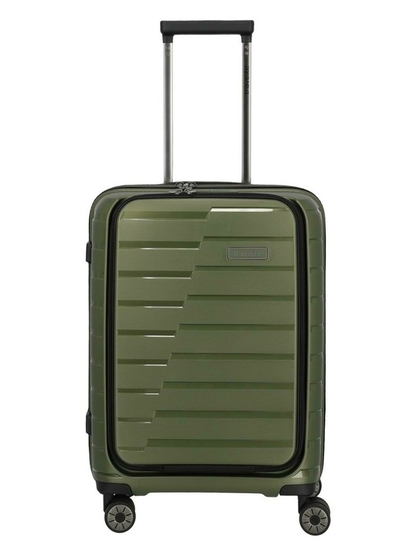 Travelite Пътен куфар Travelite Air Base 4w S Front pocket Olive