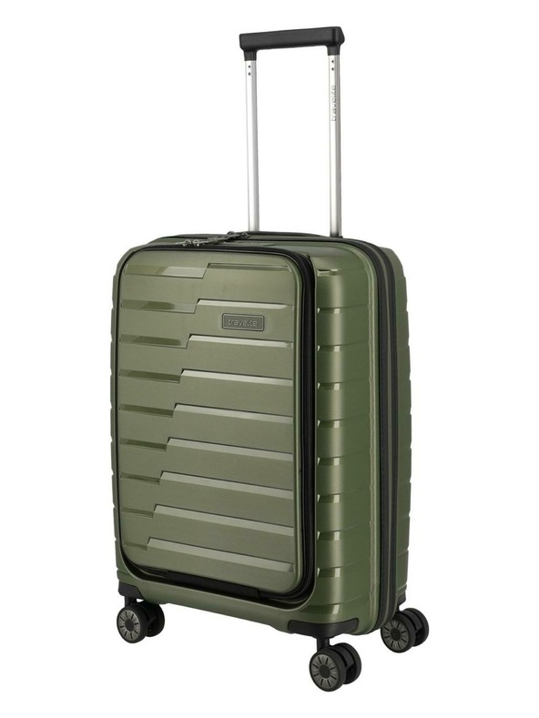 Travelite Пътен куфар Travelite Air Base 4w S Front pocket Olive