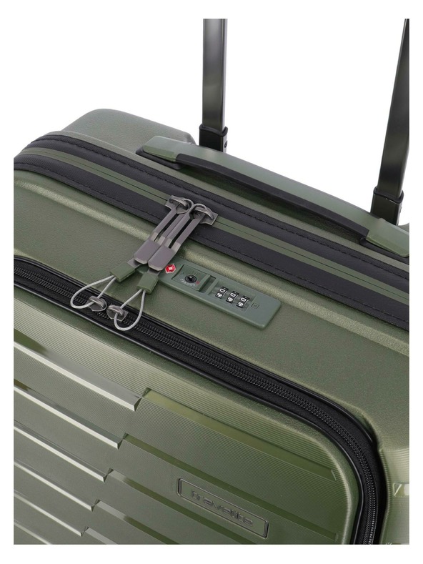 Travelite Пътен куфар Travelite Air Base 4w S Front pocket Olive