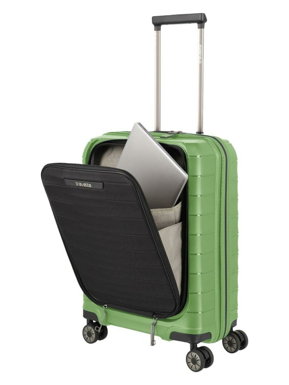 Travelite Комплект пътни куфари Travelite Mooby S,M,L Front pocket Green