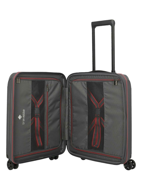 Travelite Комплект пътни куфари Travelite Dynamiic S,M,L exp Anthracite
