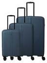 Travelite Комплект пътни куфари Travelite Air Stripe S,M,L Slim Navy