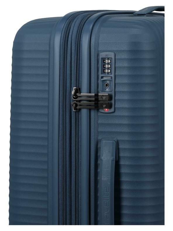 Travelite Пътен куфар Travelite Air Stripe M Navy