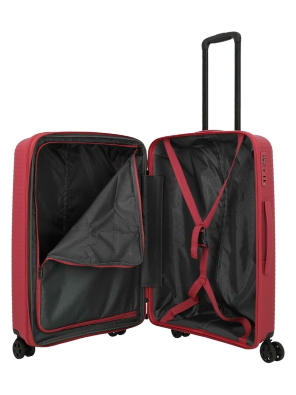 Travelite Пътен куфар Travelite Air Stripe M Red