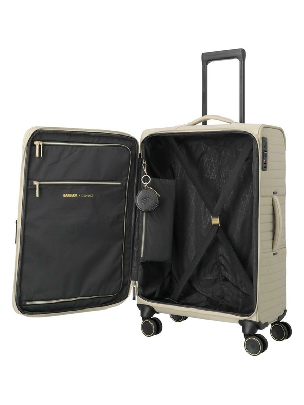Travelite Пътен куфар Travelite BARBARA Stepp M Satin nude