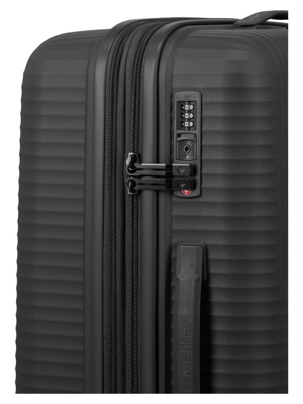 Travelite Пътен куфар Travelite Air Stripe M Black