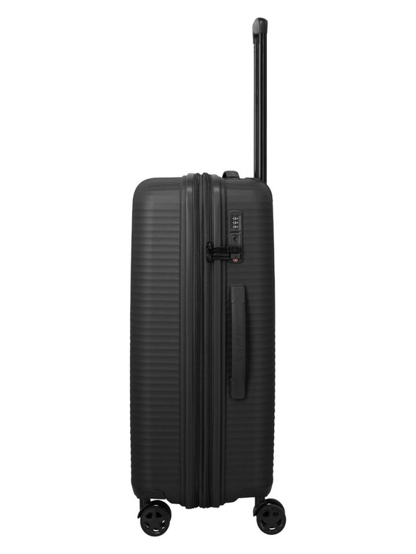 Travelite Пътен куфар Travelite Air Stripe M Black